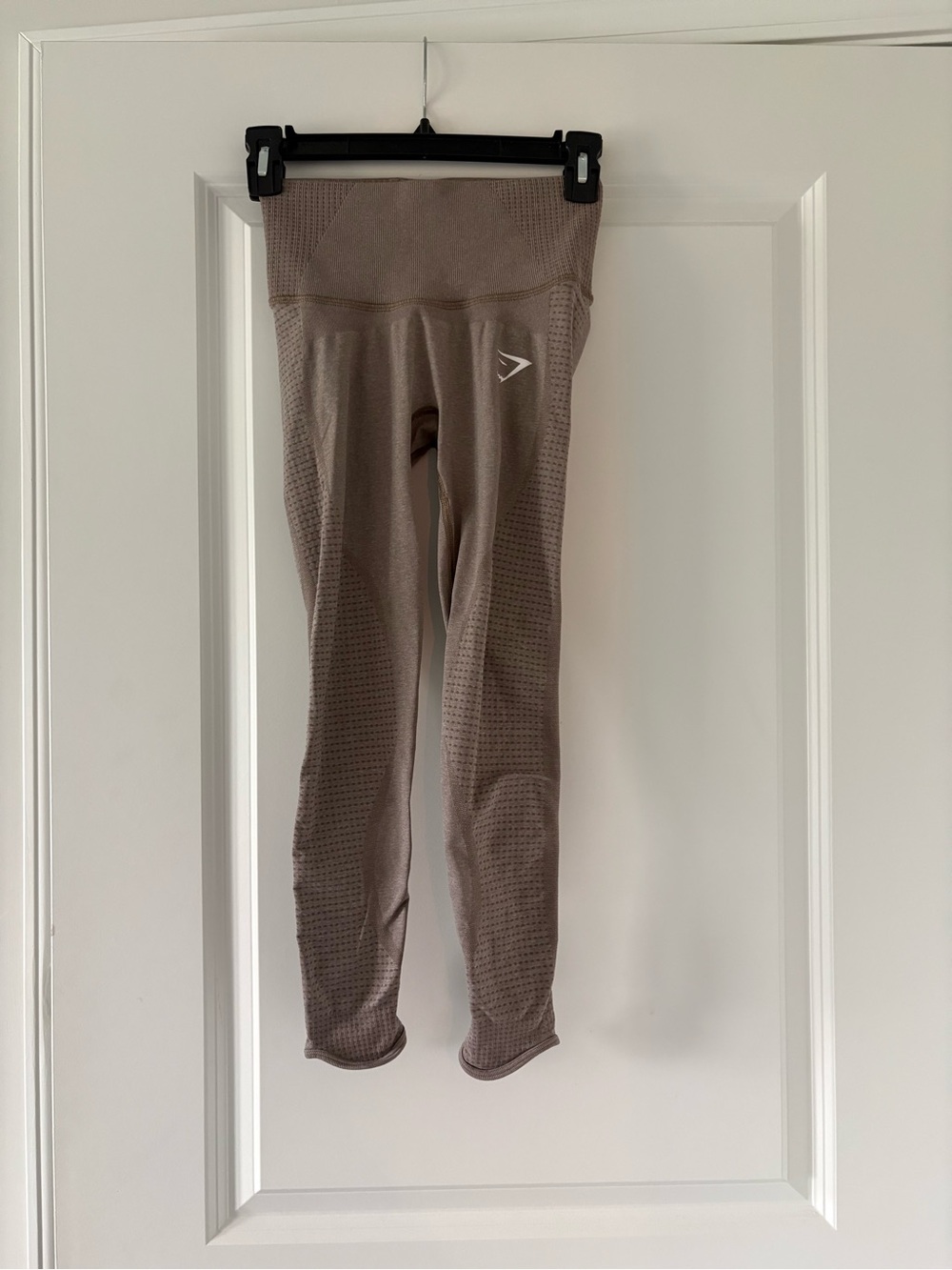 Gymshark Vital Taupe Seamless High-Waist Cropped Leggings XS